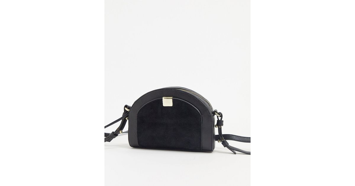 black half moon crossbody bag