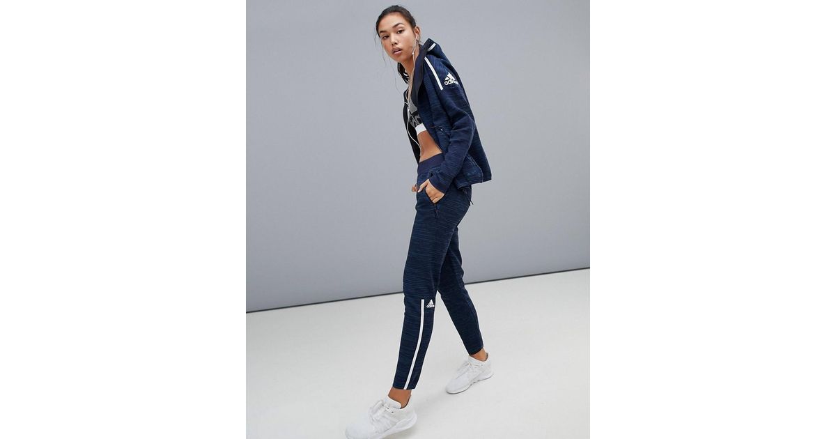 adidas parley zne joggers in navy
