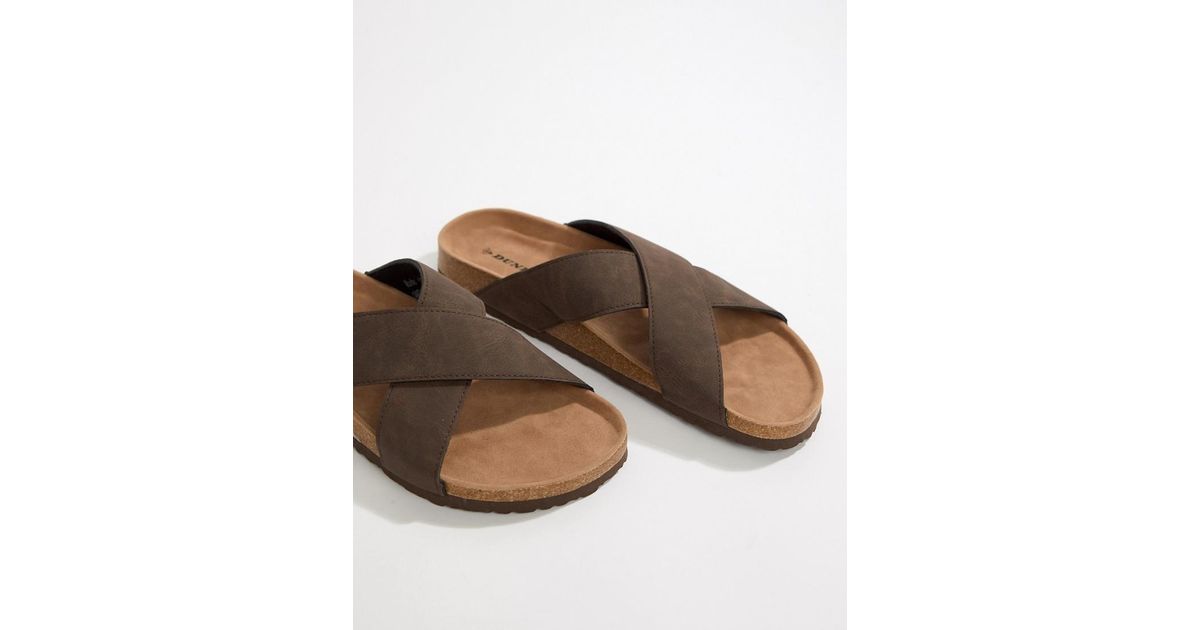 Homme Coloris Sandales Style Brown Mules Pour Marron En Dunlop dorBxWCQe