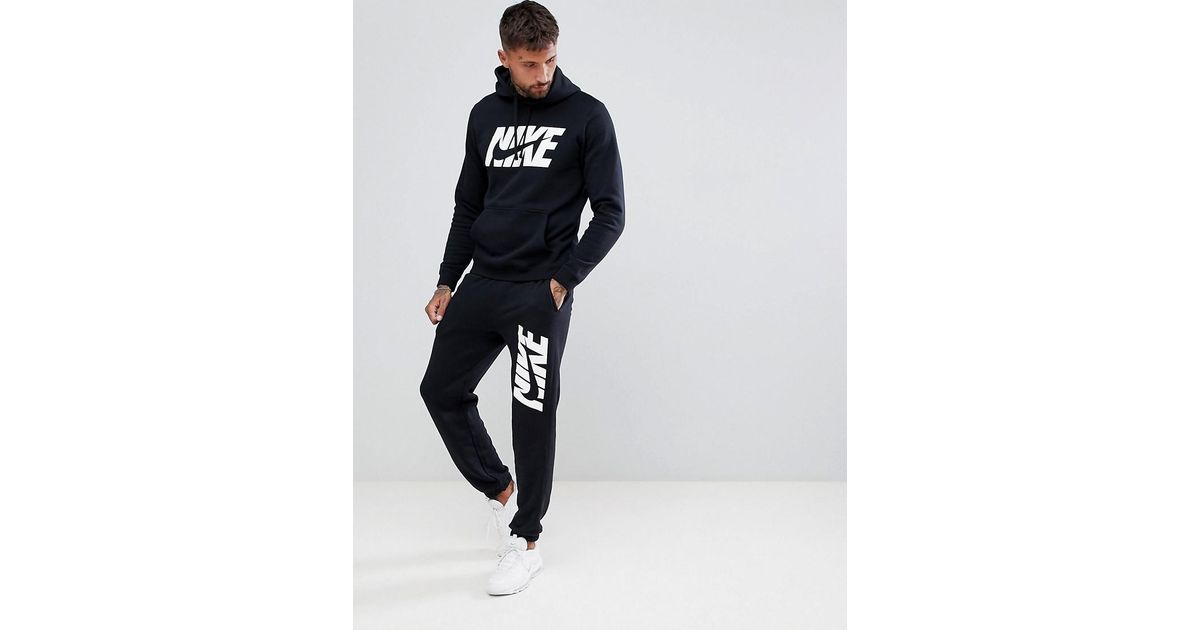 Tuta stampata nera AR1341-010Nike in Pile da Uomo colore Nero | Lyst