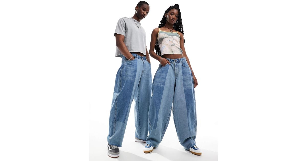 Collusion X004 Unisex Balloon Jeans in Blue | Lyst