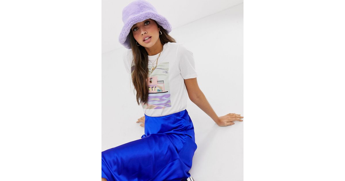 ASOS Faux Fur Roll Back Bucket Hat in 