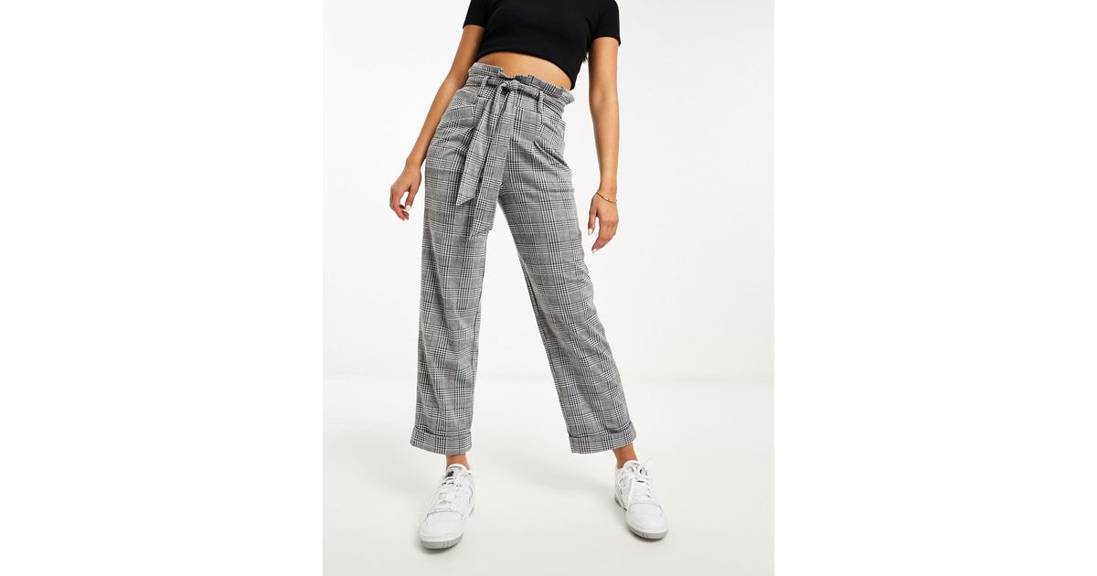 Paper Bag High Waisted Woven Cargo Pants