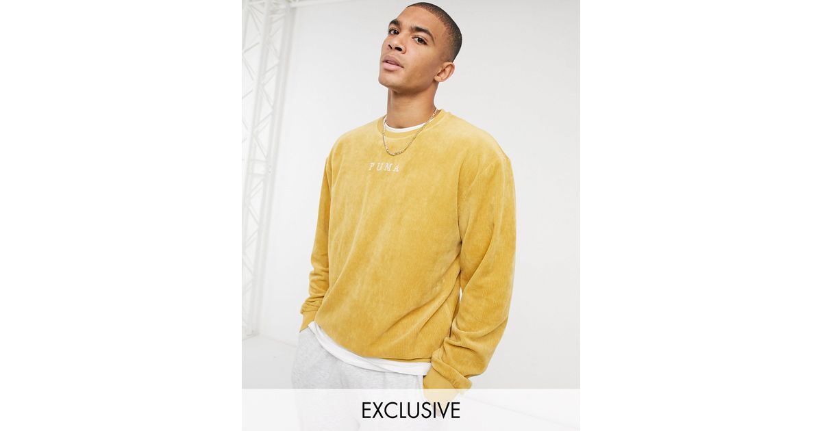 puma corduroy sweatshirt