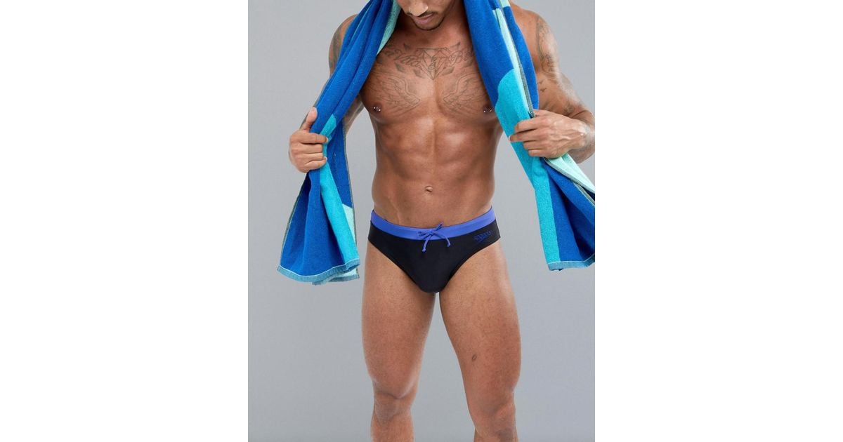 speedo contrast 7cm swim briefs