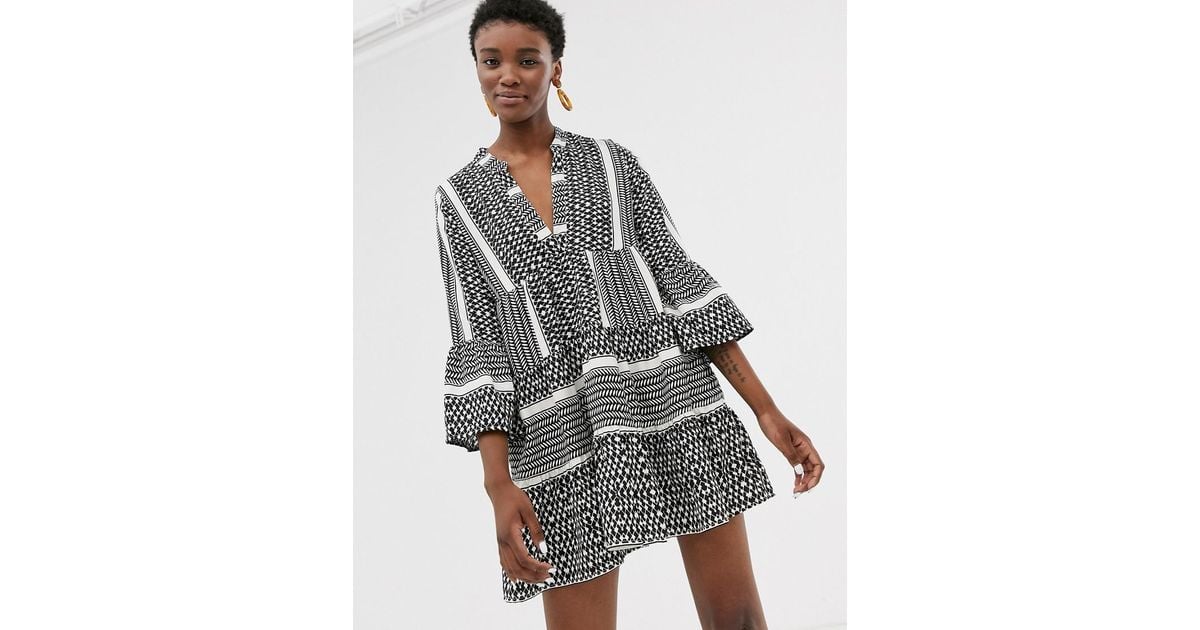 only printed smock dress