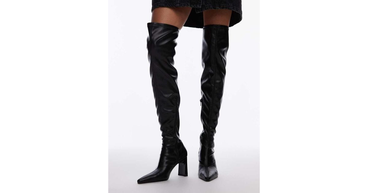 HOT Knee Boots Heeled Boots Topshop TOPSHOP Tash Heeled