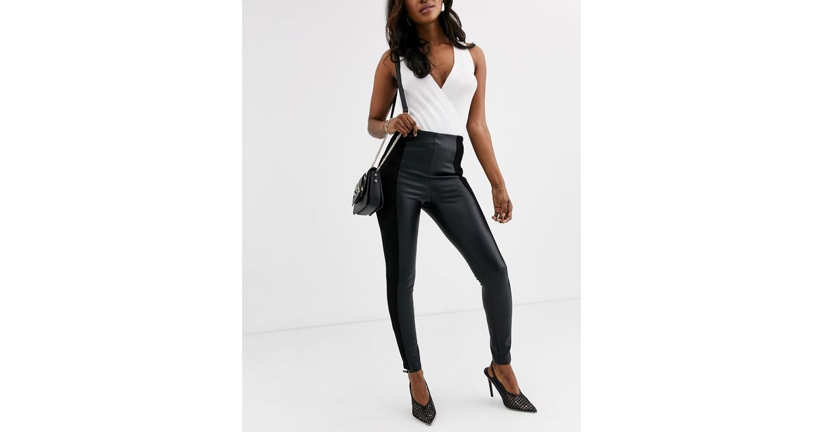 Leggings negros Stradivarius de Tejido sintético de color Negro | Lyst