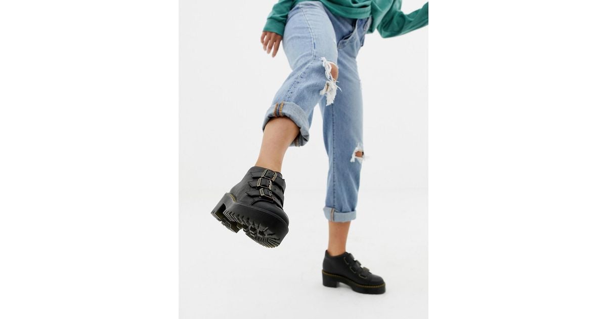 dr martens coppola leather heeled ankle boots