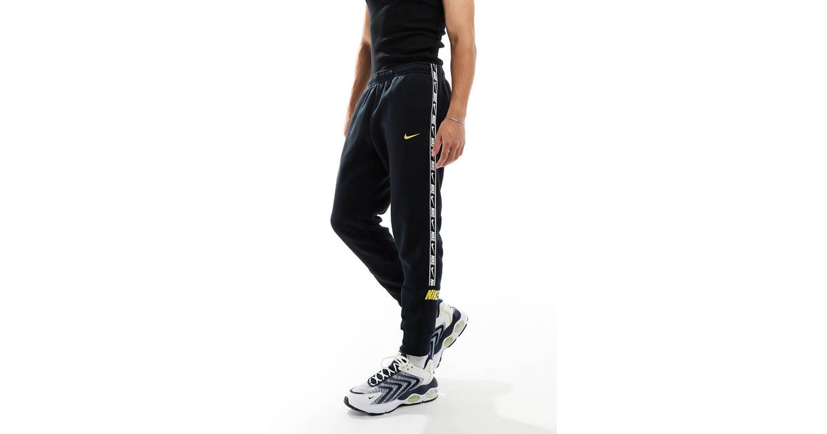 nike black repeat joggers