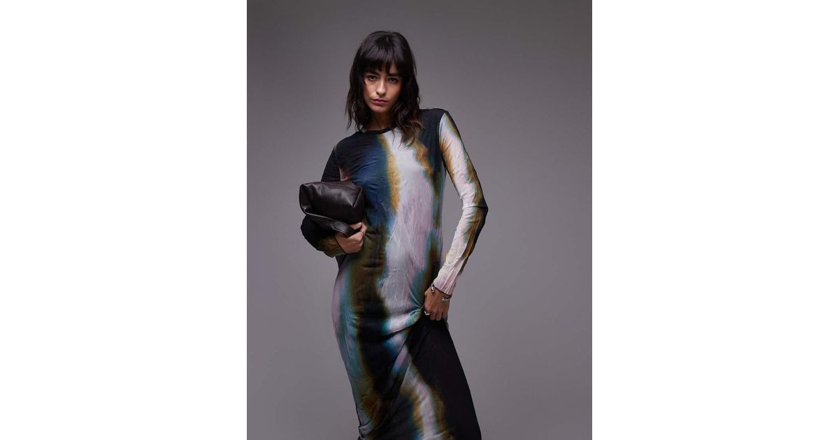 Maxi Dress Topshop Ombre Dress Topshop Lea Column Maxi Dress In - Main Image