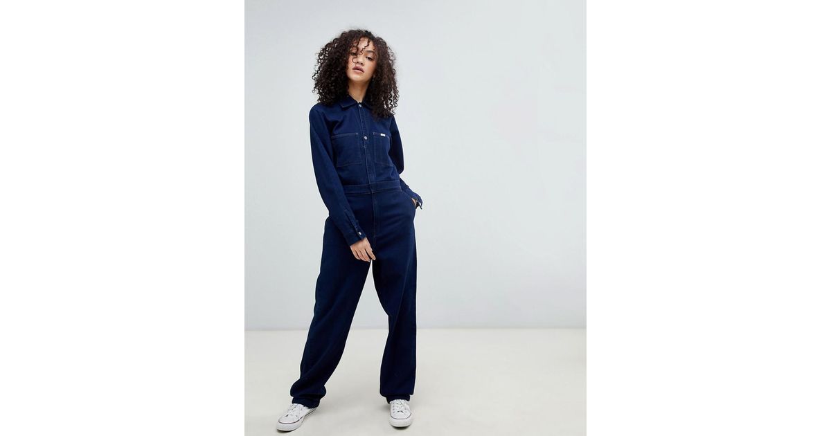 Lee Jeans Denim Boilersuit in Blue - Lyst