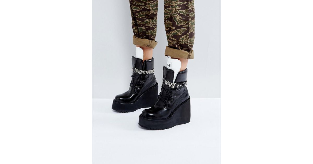 fenty puma wedge boots
