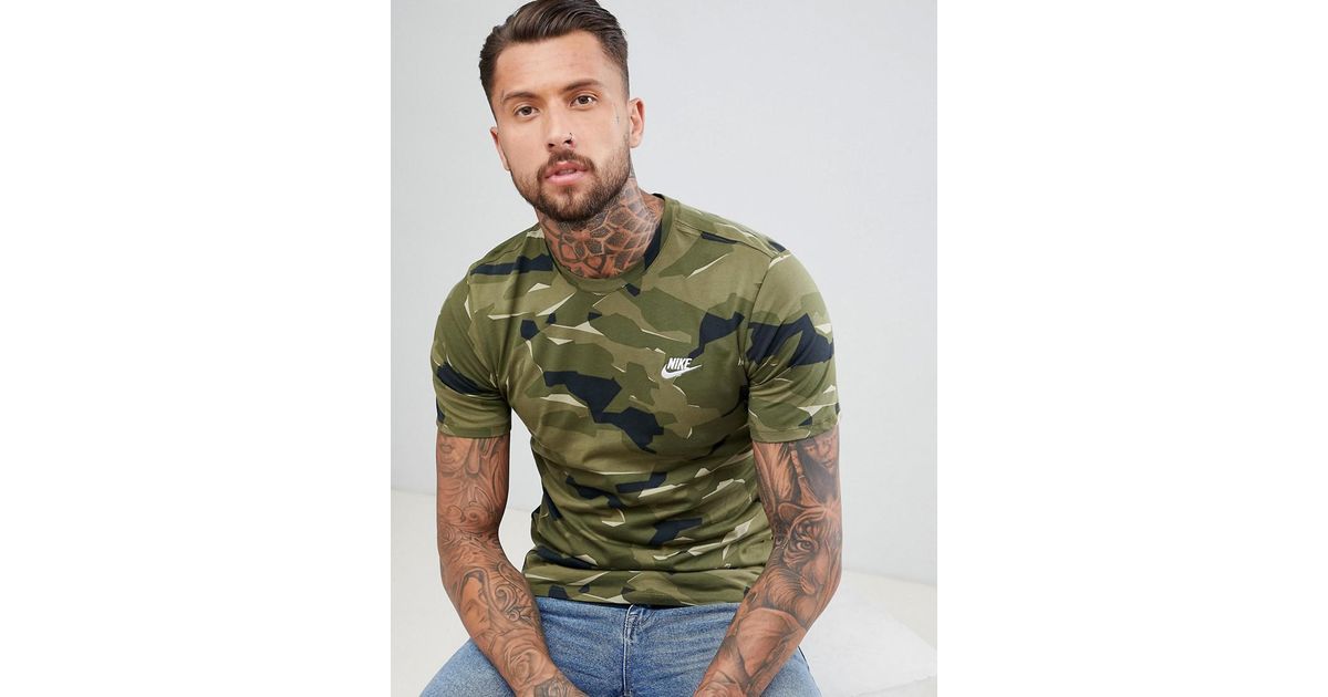 t shirt camouflage nike