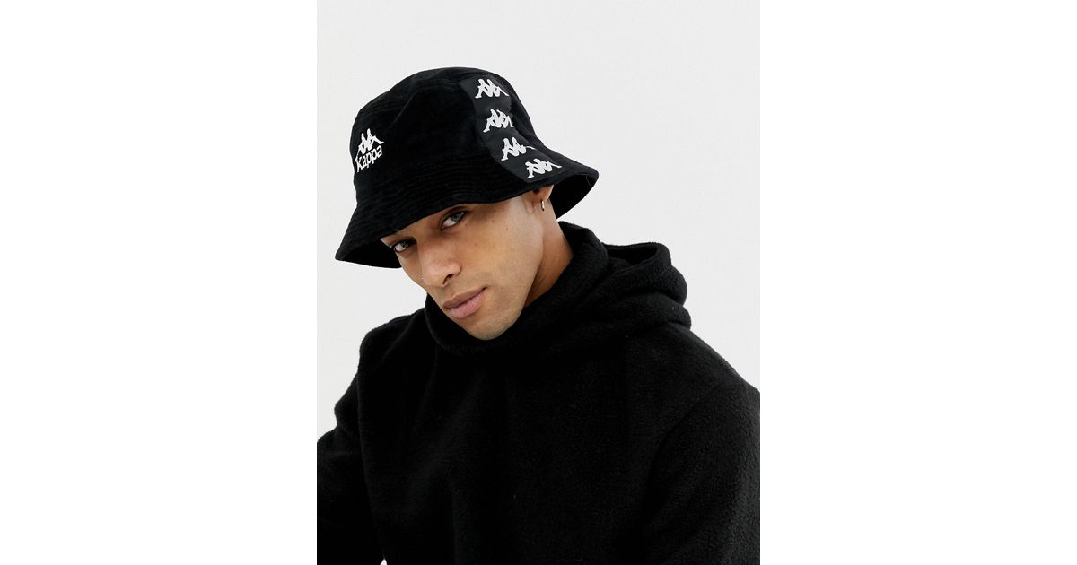 Cappello da pescatoreKappa in Cotone da Uomo colore Nero | Lyst