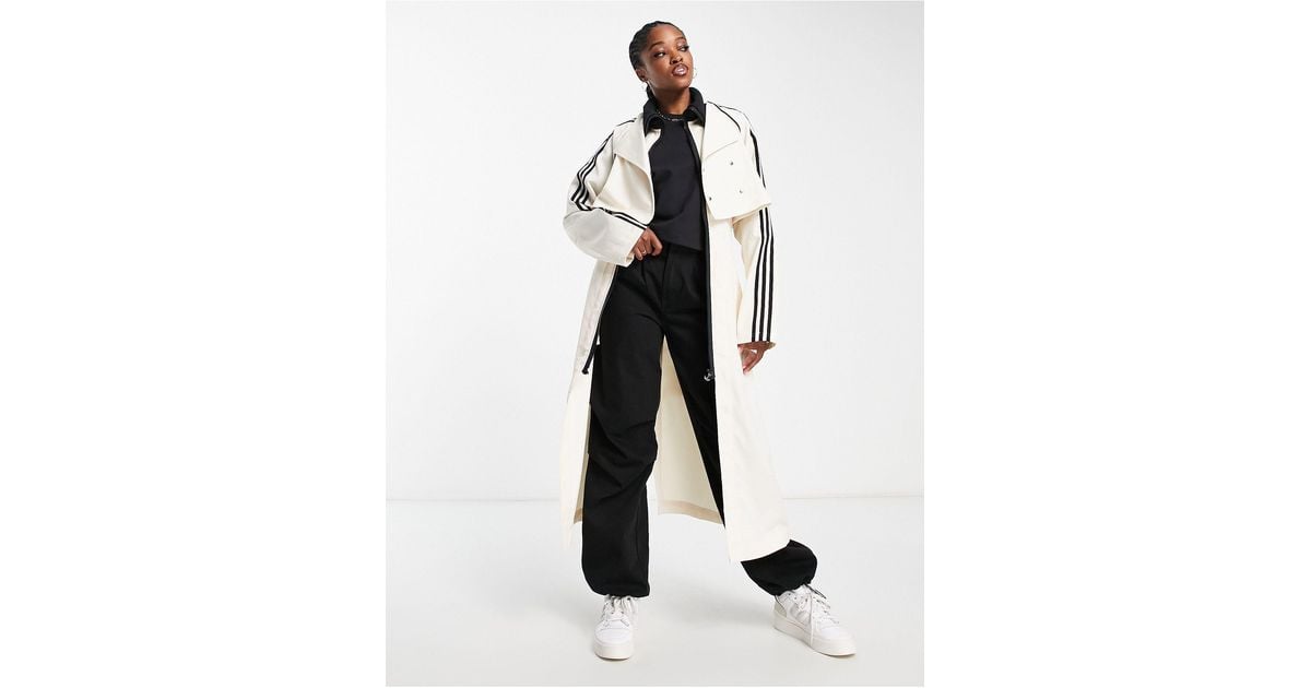 ジャケット・アウター adidas AS W ALWAYS ORIGINAL TRENCH COAT adidas Originals 'always Original' Trench Coat in White