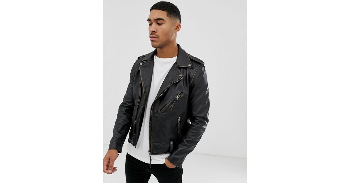 Bolongaro Trevor Biker Leather Jacket 