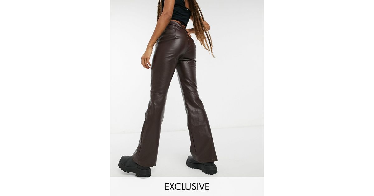 Collusion Faux Leather 90's Fit Flared 