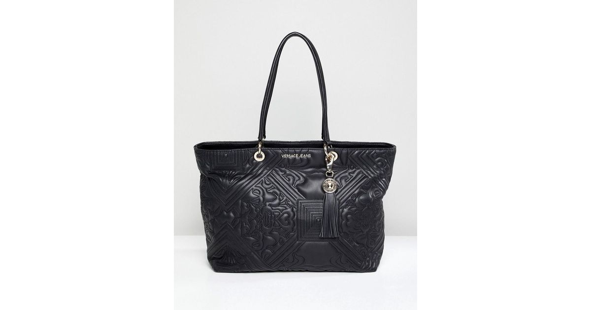 versace jeans quilted bag