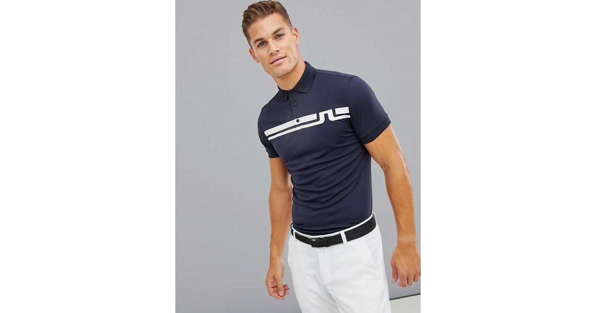 J Lindeberg Eddy TX Jersey Polo White