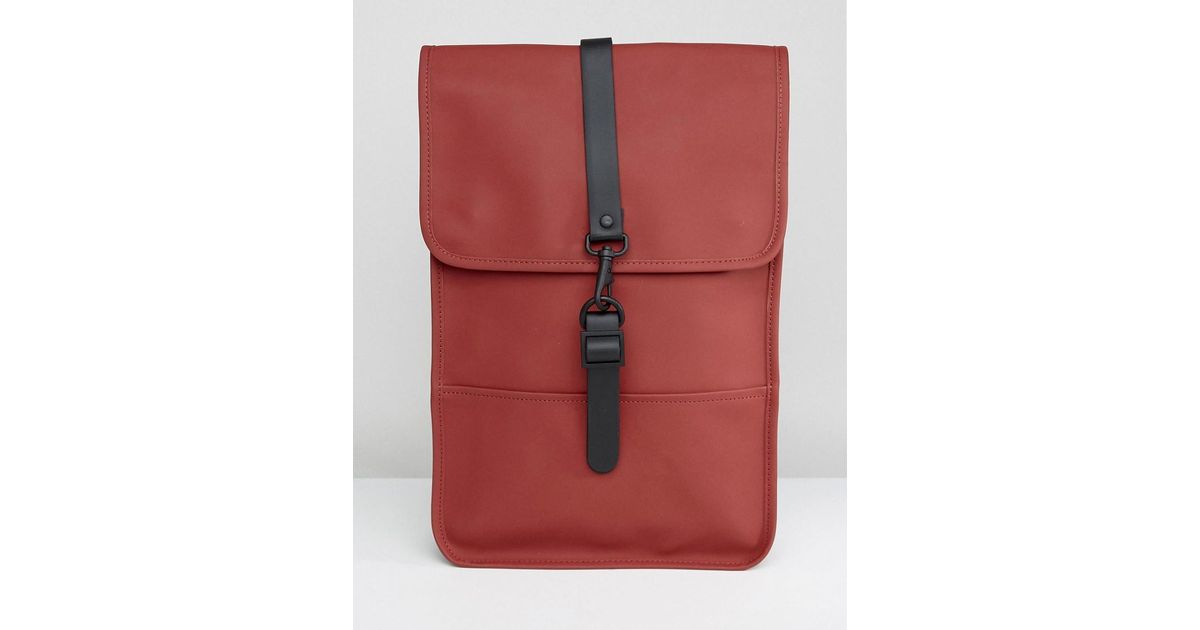 rains red backpack