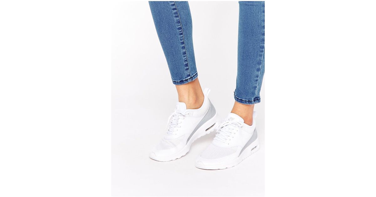 Air max thea txt scarpe da ginnastica color e argento di Nike in Blu