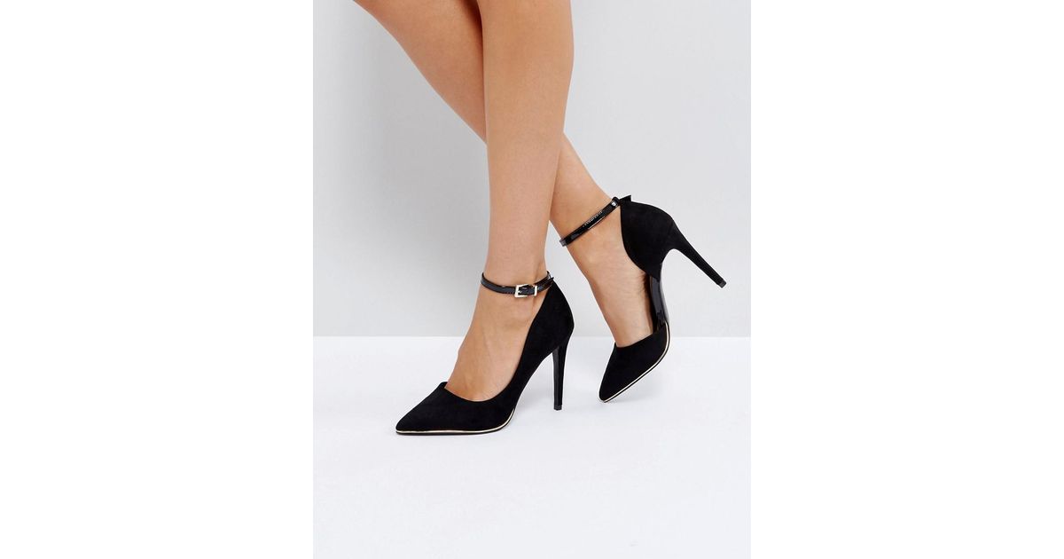 Call It Spring Exerina Black Pointed Court Shoes Lyst