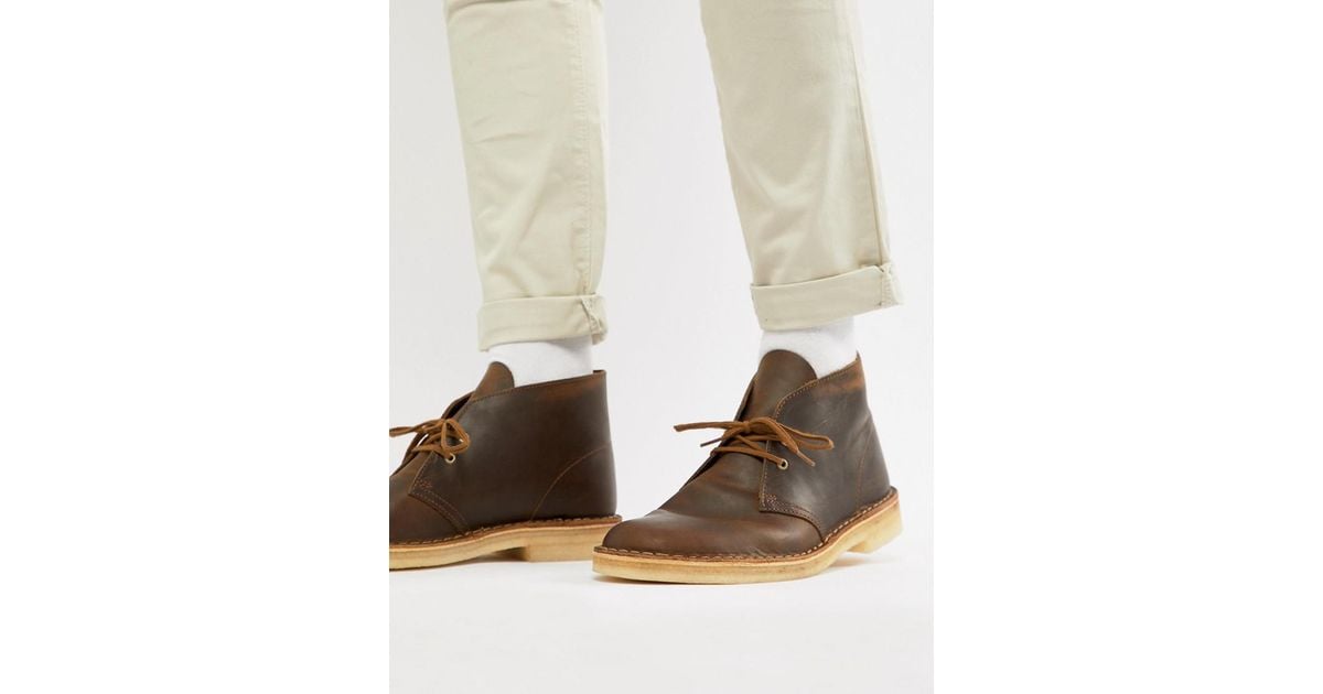 Clarks Desert Boots In Beeswax Leather 