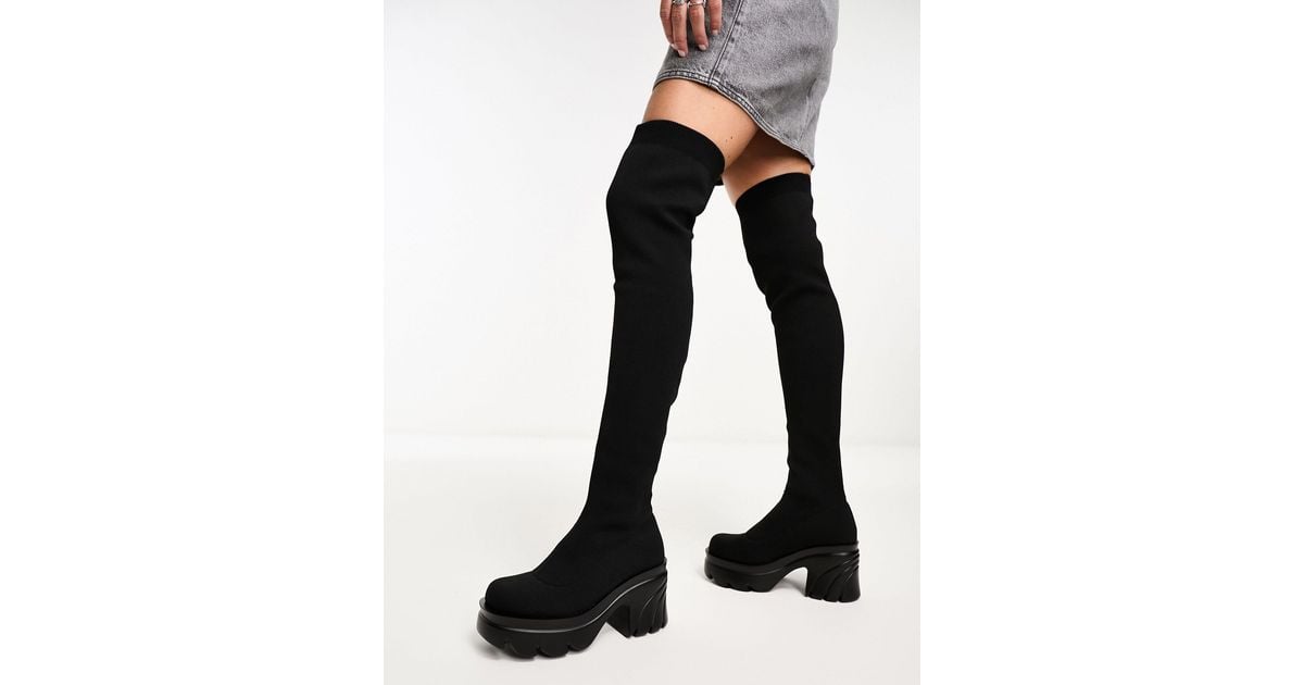 Botas por encima de Pimkie de color Negro Lyst
