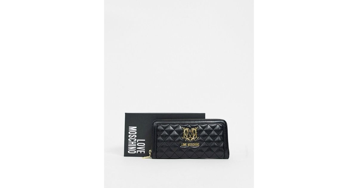 black moschino purse