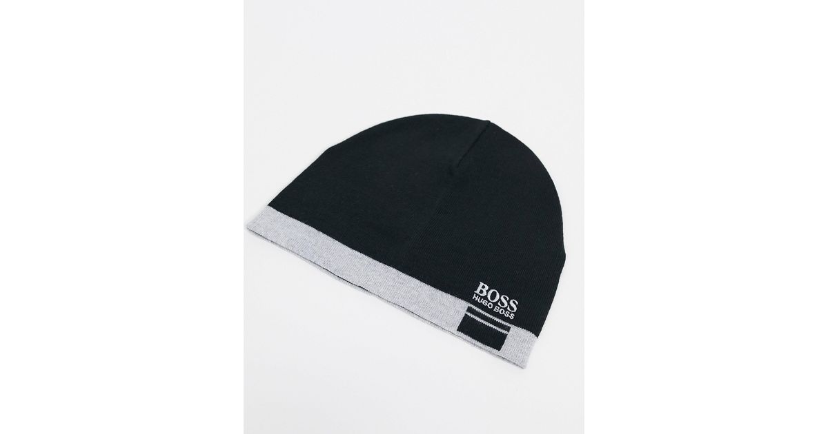 BOSS by HUGO BOSS Albo Logo Beanie in 