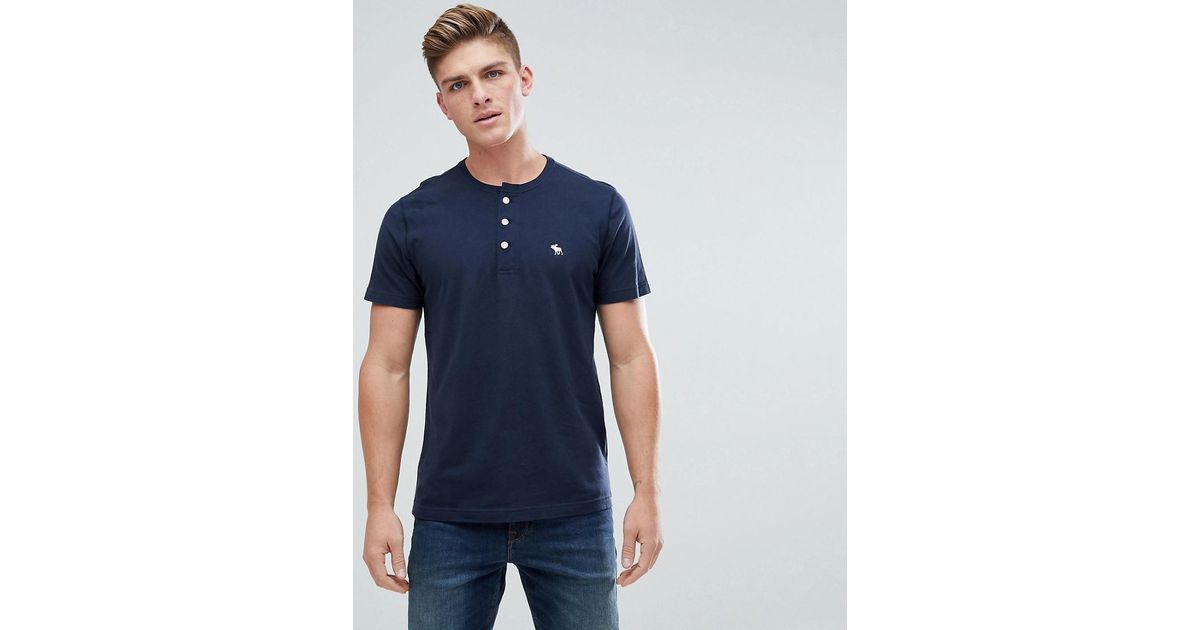 abercrombie & fitch henley t shirt