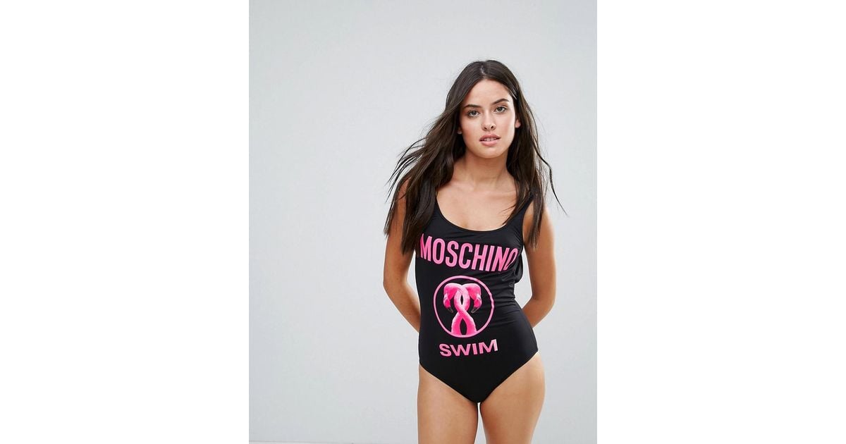 Moschino Synthetic Flamingo Swimsuit in 