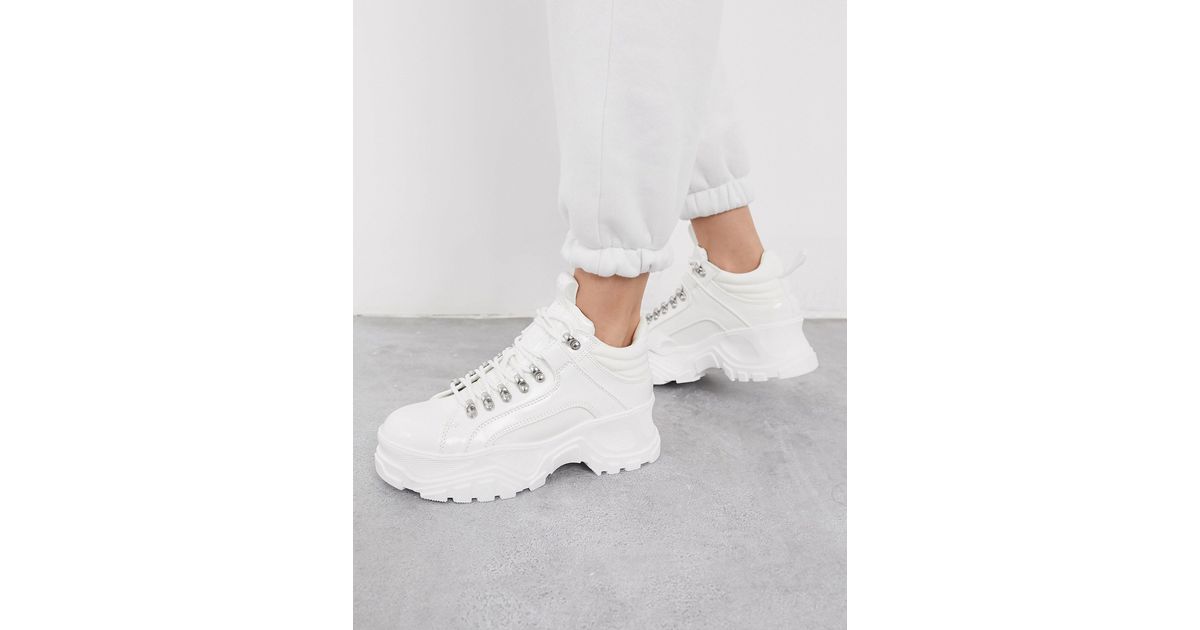 Fina - Bottines style randonnée Cuir Buffalo en coloris Blanc - Lyst