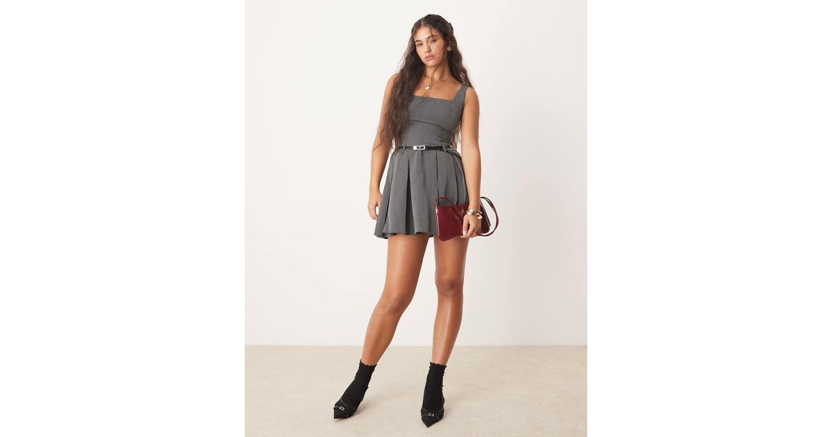Gray Pleated Skirt Dress Pleated Skirt Grey Marl Ladies H&M IN Gray Pleated Skirt Dress Pleated Skirt Grey Marl Ladies H&M IN