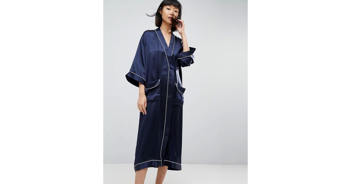 asos silk robe