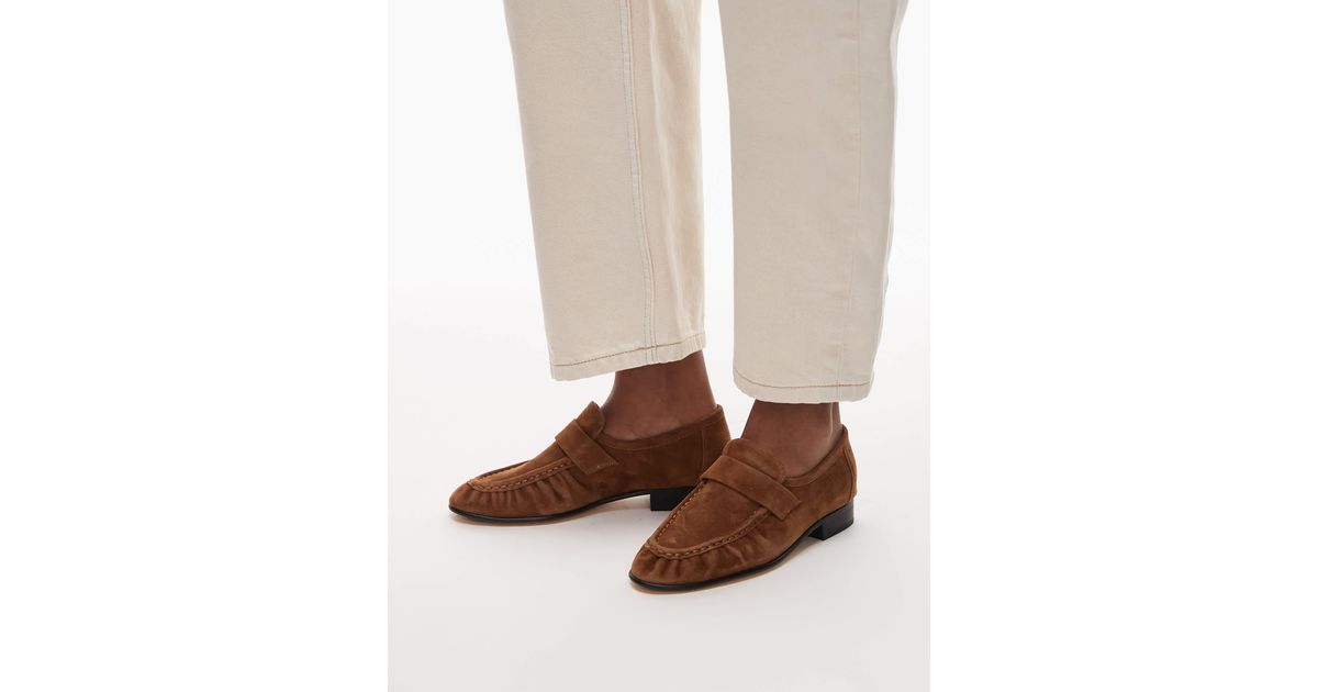 Tony Bianco Gatsby Suede Loafers in Brown | Lyst