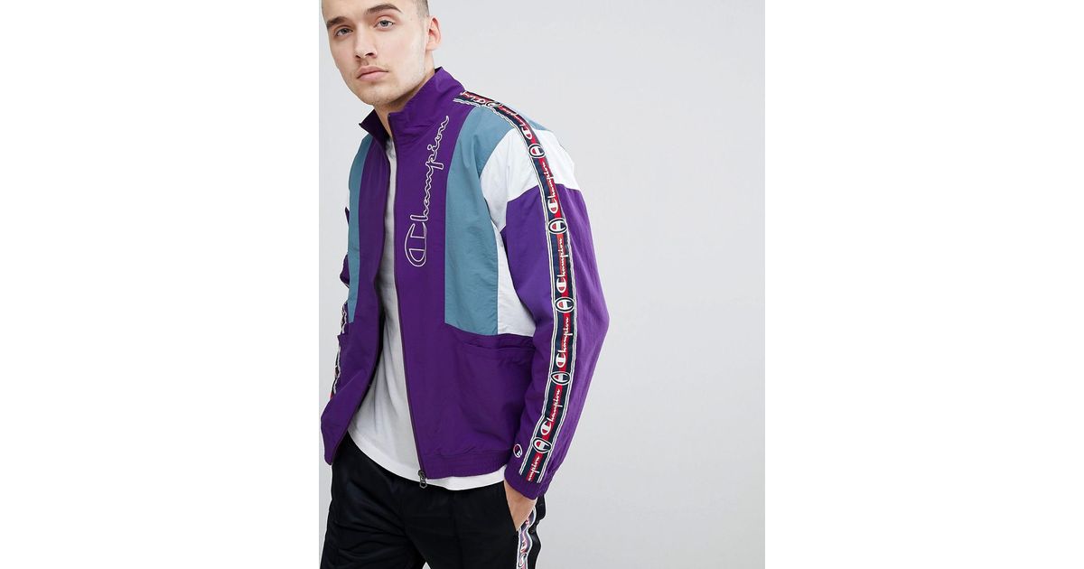 purple champion windbreaker