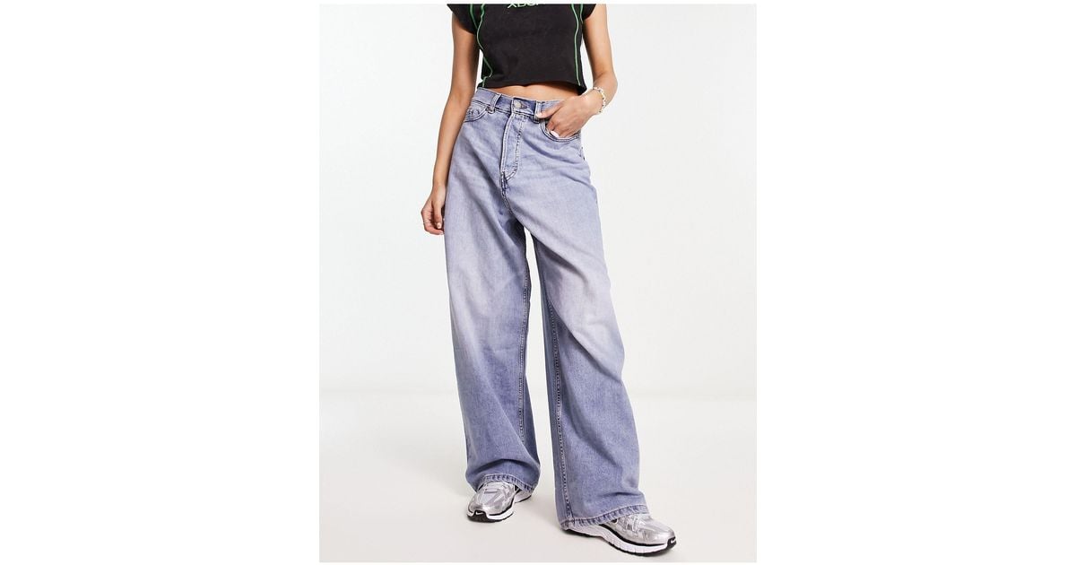 Weekday Astro Low Rise Loose Fit baggy Jeans in Blue | Lyst Australia