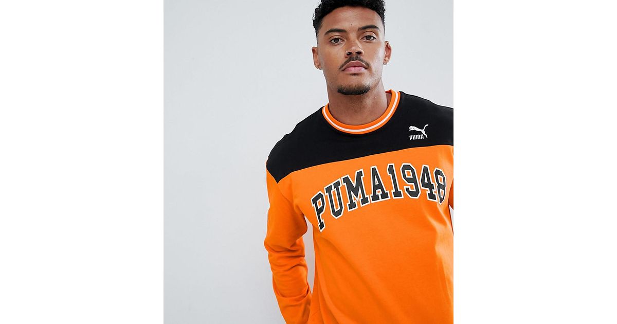 puma orange jumper