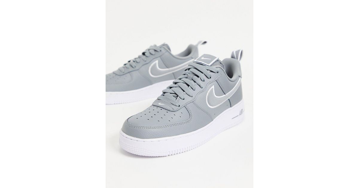 Nike Rubber Air Force 1 '07 Tm Trainers in Grey (Grey) for Men - Lyst