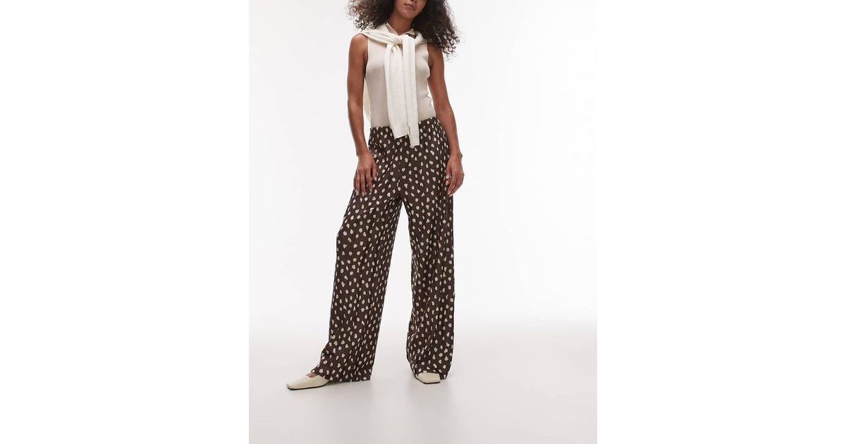 Topshop Leopard Print Trousers Asos TOPSHOP Petite Leopard Print