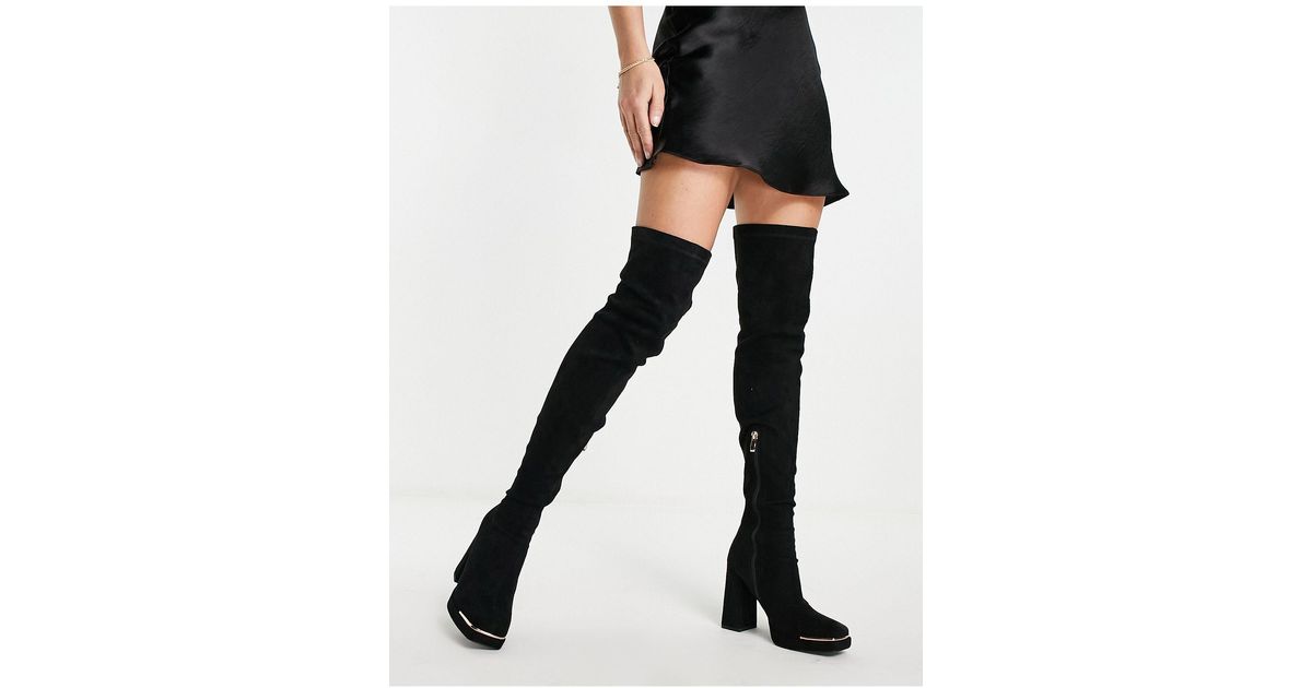 Womens Silver SIMMI Jairo 6 Knee High Boots | schuh