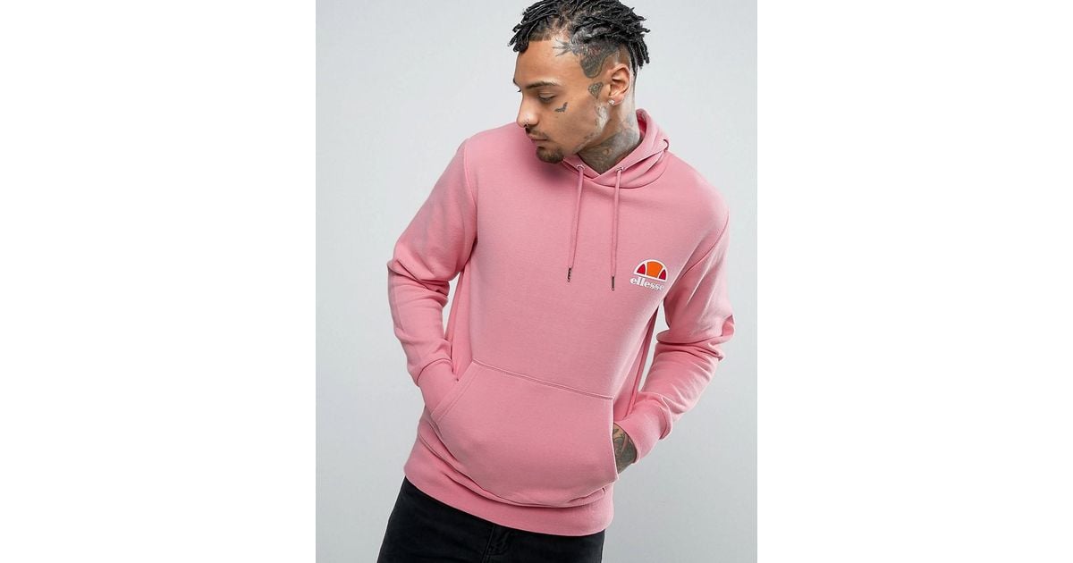 ellesse pink fluffy hoodie