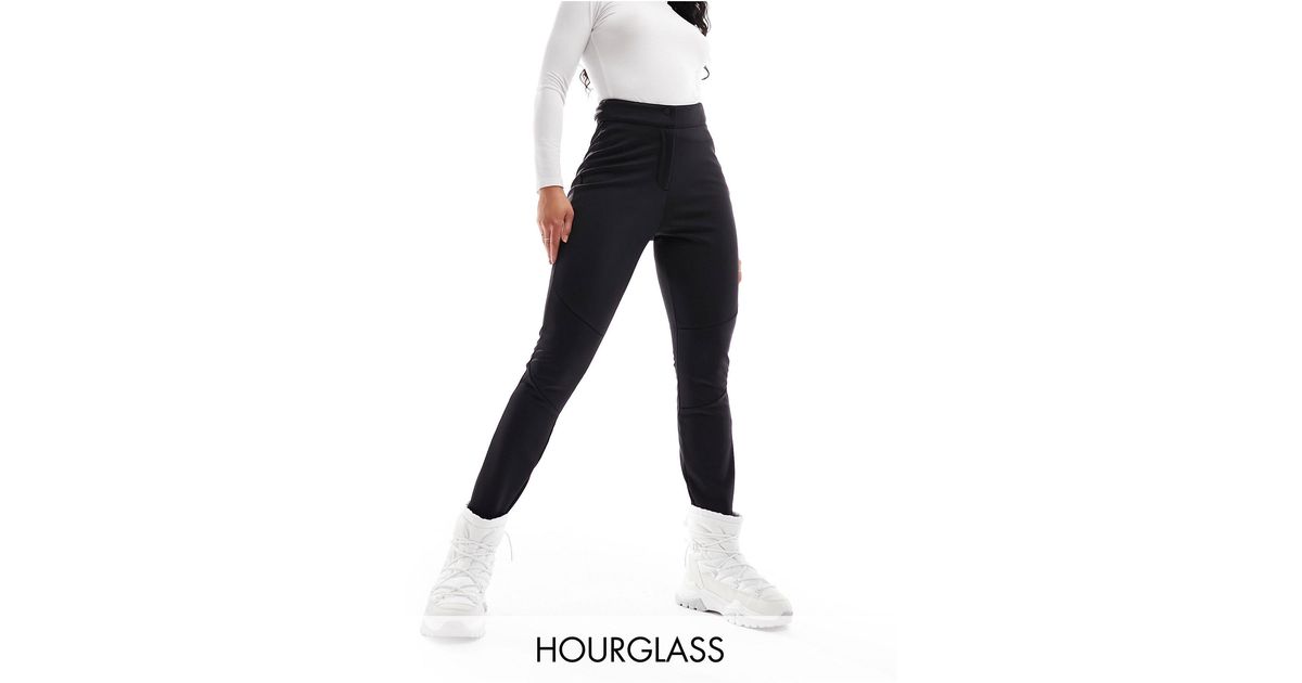 ASOS 4505 Black Ski Hourglass High Waisted Skinny Ski Pants With Stirrup