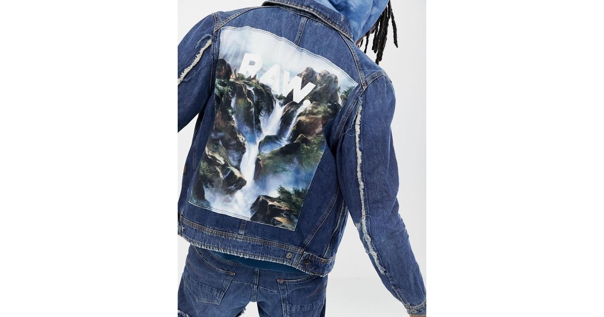 denim waterfall jacket