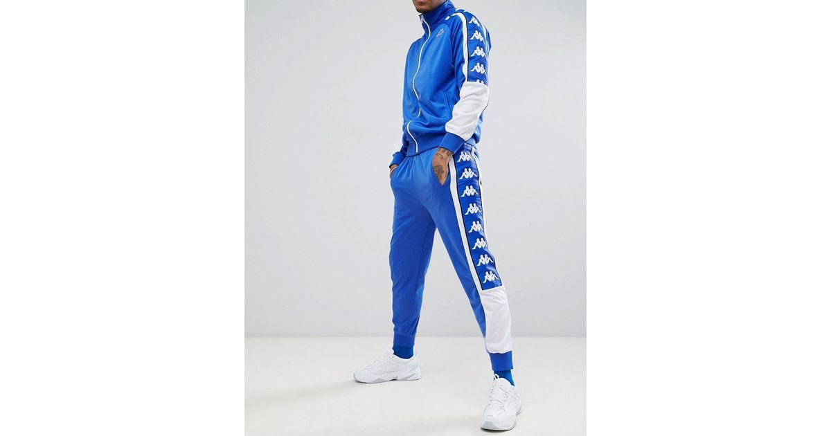 Pantalon de jogging avec large bande griffe Kappa pour homme en coloris