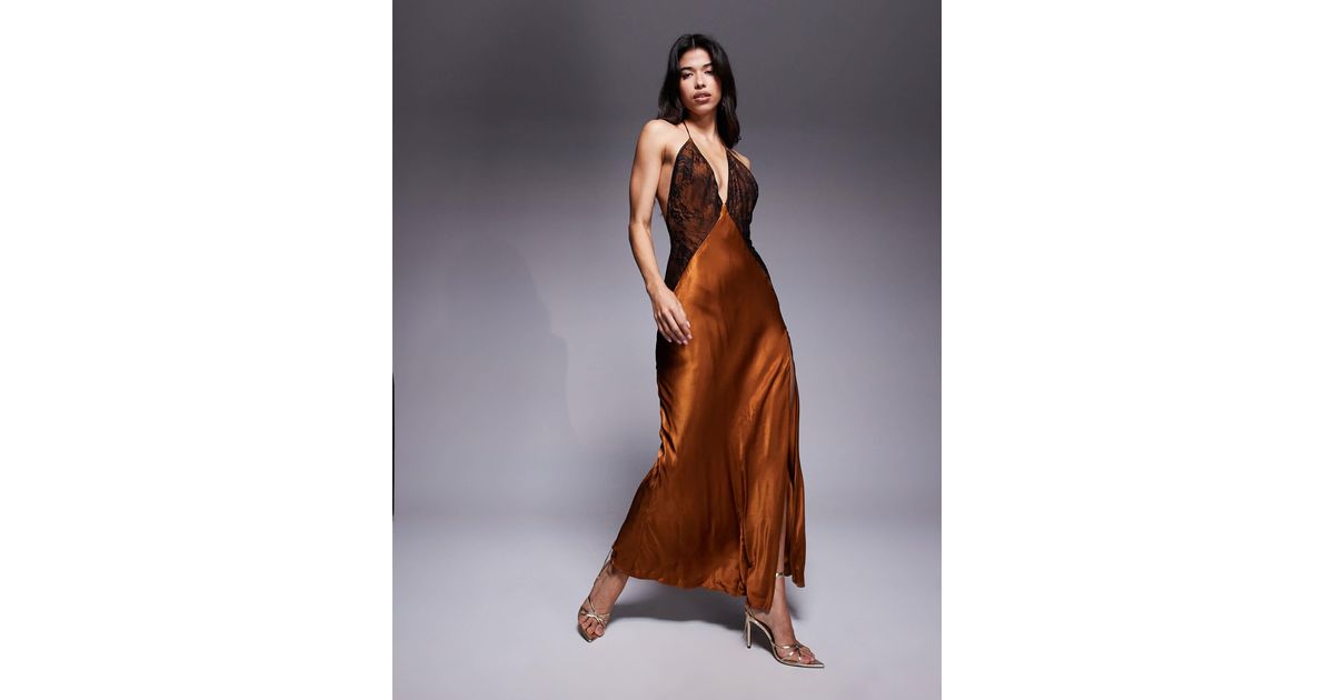 halter top ball gown prom dresses A line Sexy Open Back Halter Neckline Dark Green Prom Dress – misaislestyle