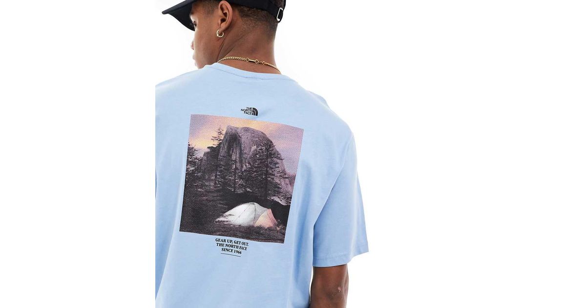 ＊NORTH FACE＊Camping retro back graphic t-shirt The North Face Camping retro back graphic t-shirt in steel