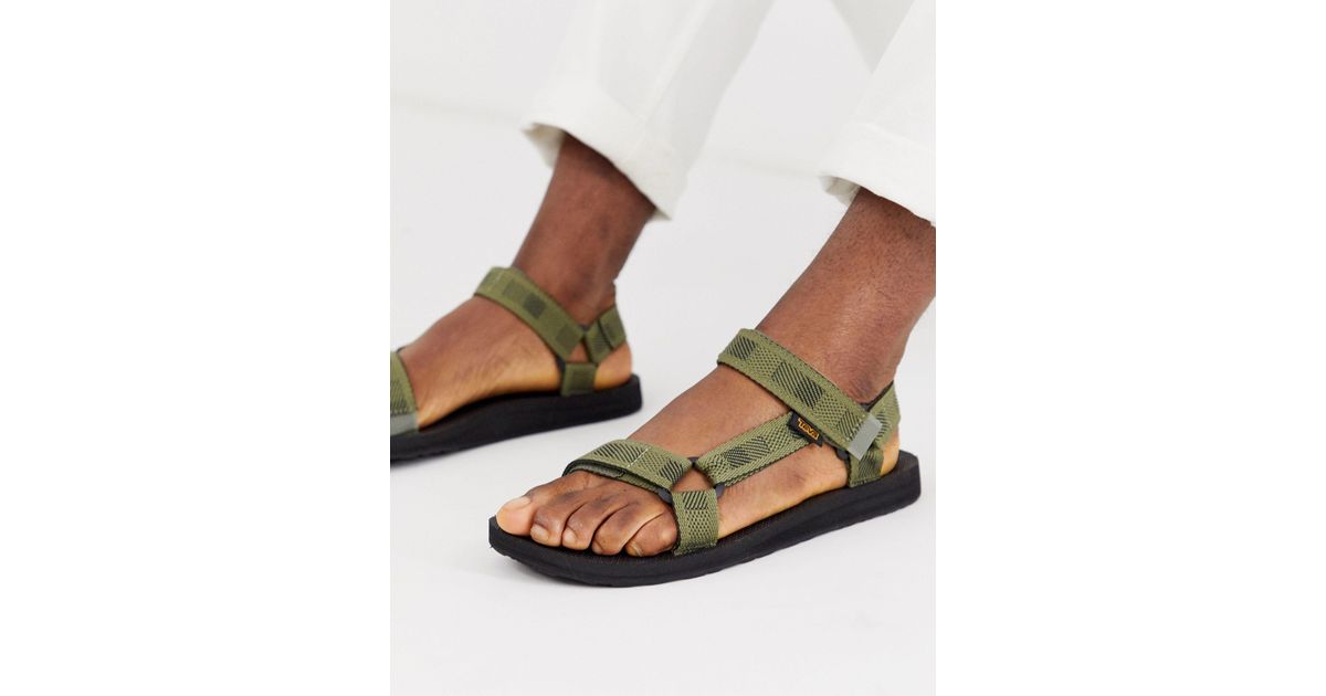 Teva Original Universal Tech Sandals in Green for Men | Lyst UK